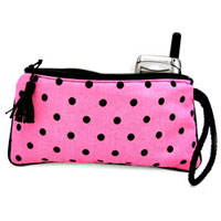 Pink & Black Ooh La Dots Shopper Tote Handbag From The Pink Superstore ...