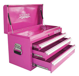 Pink 3 Drawer TOOL BOX From The Pink Superstore - It's a tool box